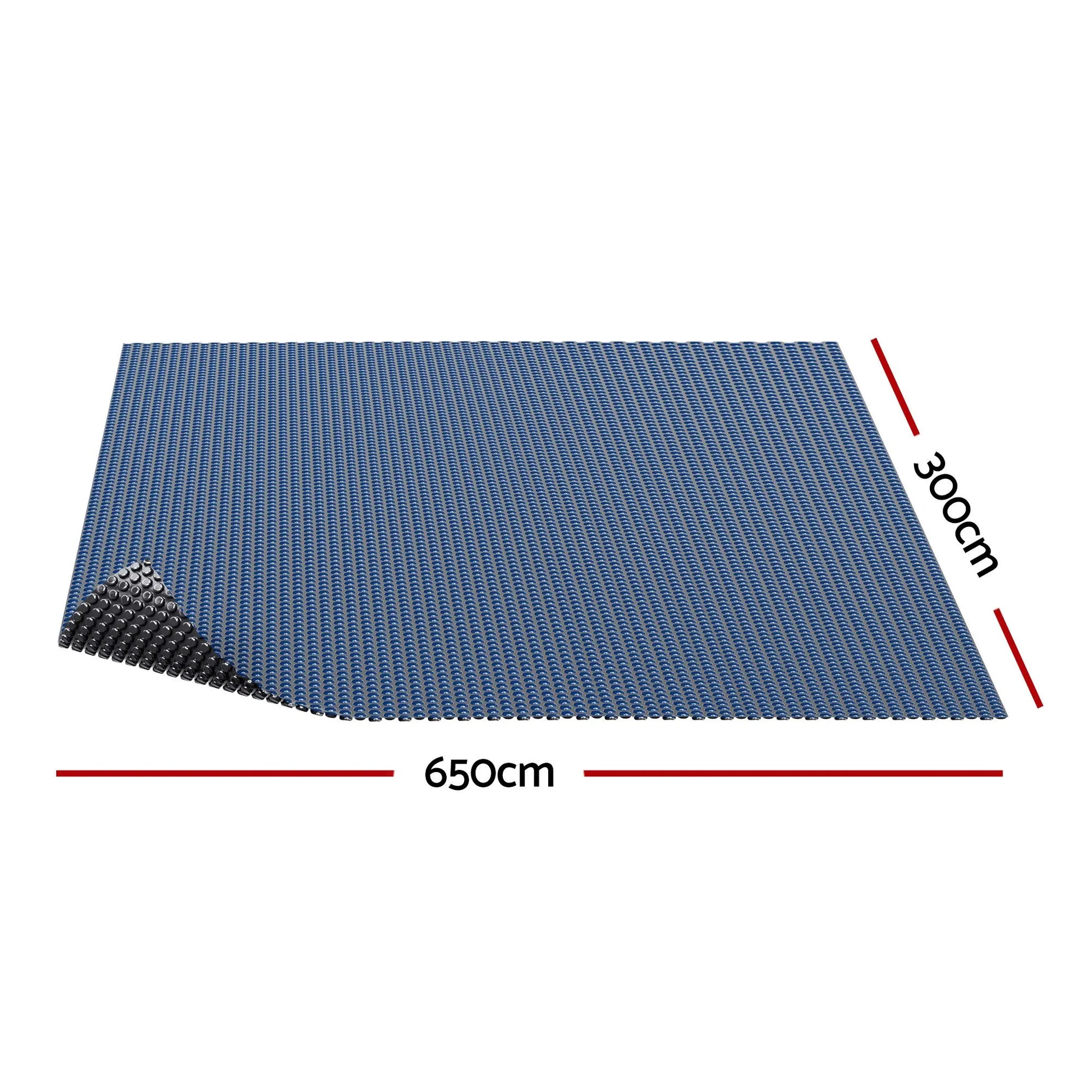 Aqua Buddy Pool Cover 500 Micron 6.5x3m Swimming Pool Solar Blanket Blue Black - Image 2