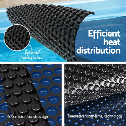 Aqua Buddy Pool Cover 500 Micron 6.5x3m w/ Roller 4m Swimming Pools Black Solar Blanket - Image 5