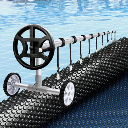 Aqua Buddy Pool Cover 500 Micron 6.5x3m w/ Roller 4m Swimming Pools Black Solar Blanket - Image 7