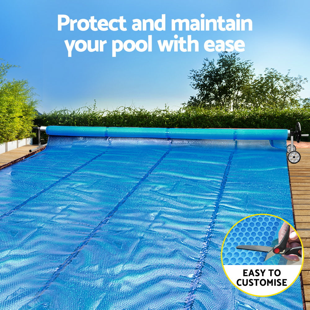 Aqua Buddy Pool Cover 600 Micron Solar Heat Blanket LDPE 8x4.2m w/ 5.55m Roller - Image 4