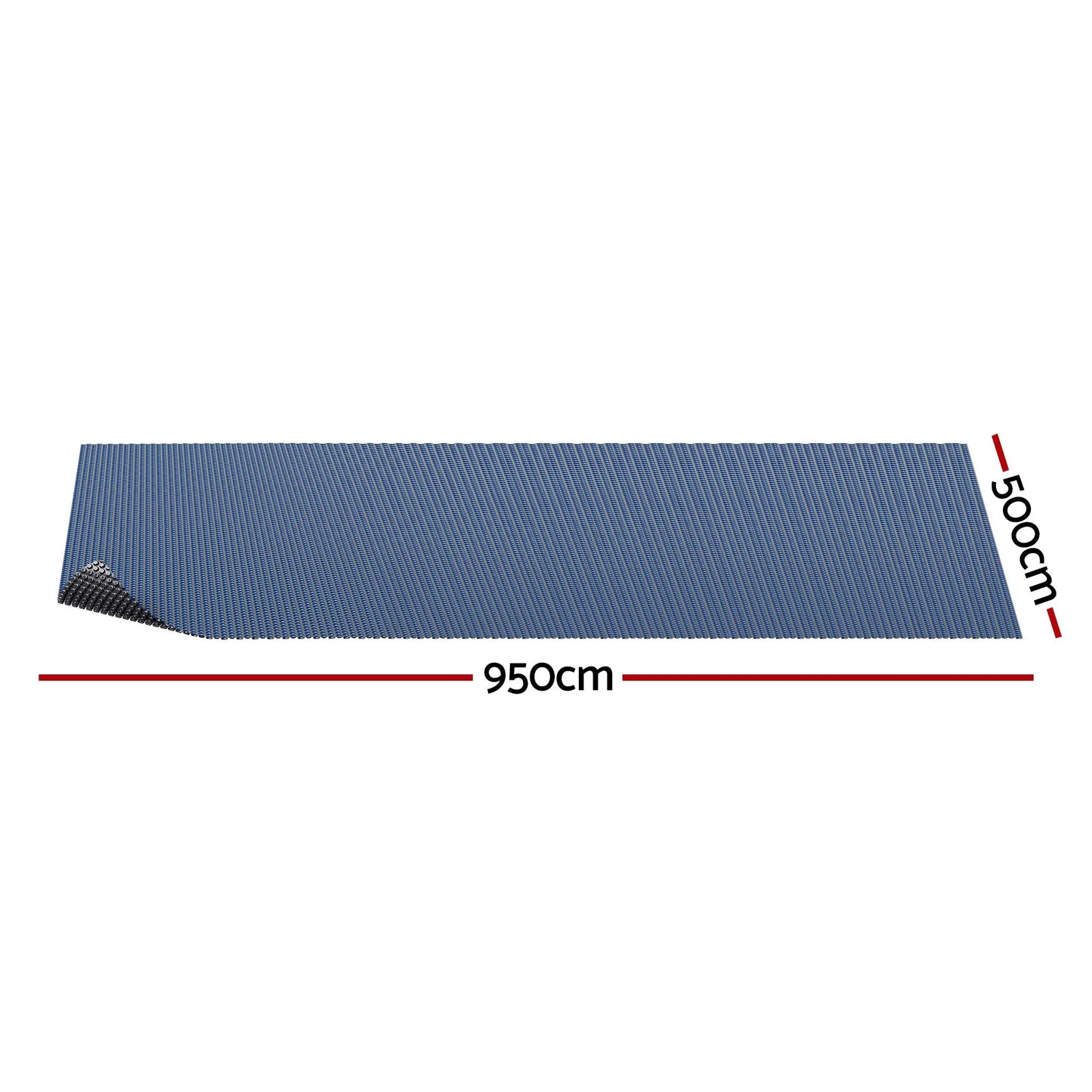 Aqua Buddy Pool Cover 500 Micron 9.5x5m Swimming Pool Solar Blanket Blue Black - Image 2