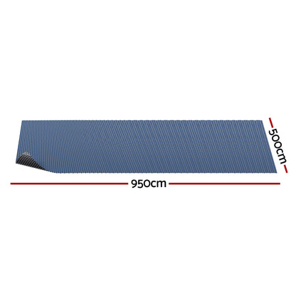 Aqua Buddy Pool Cover 500 Micron 9.5x5m Swimming Pool Solar Blanket Blue Black - Image 2