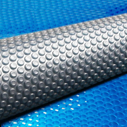 Aqua Buddy Pool Cover 9.5x5m 400 Micron Swimming Pool Solar Blanket Blue Silver - Image 8