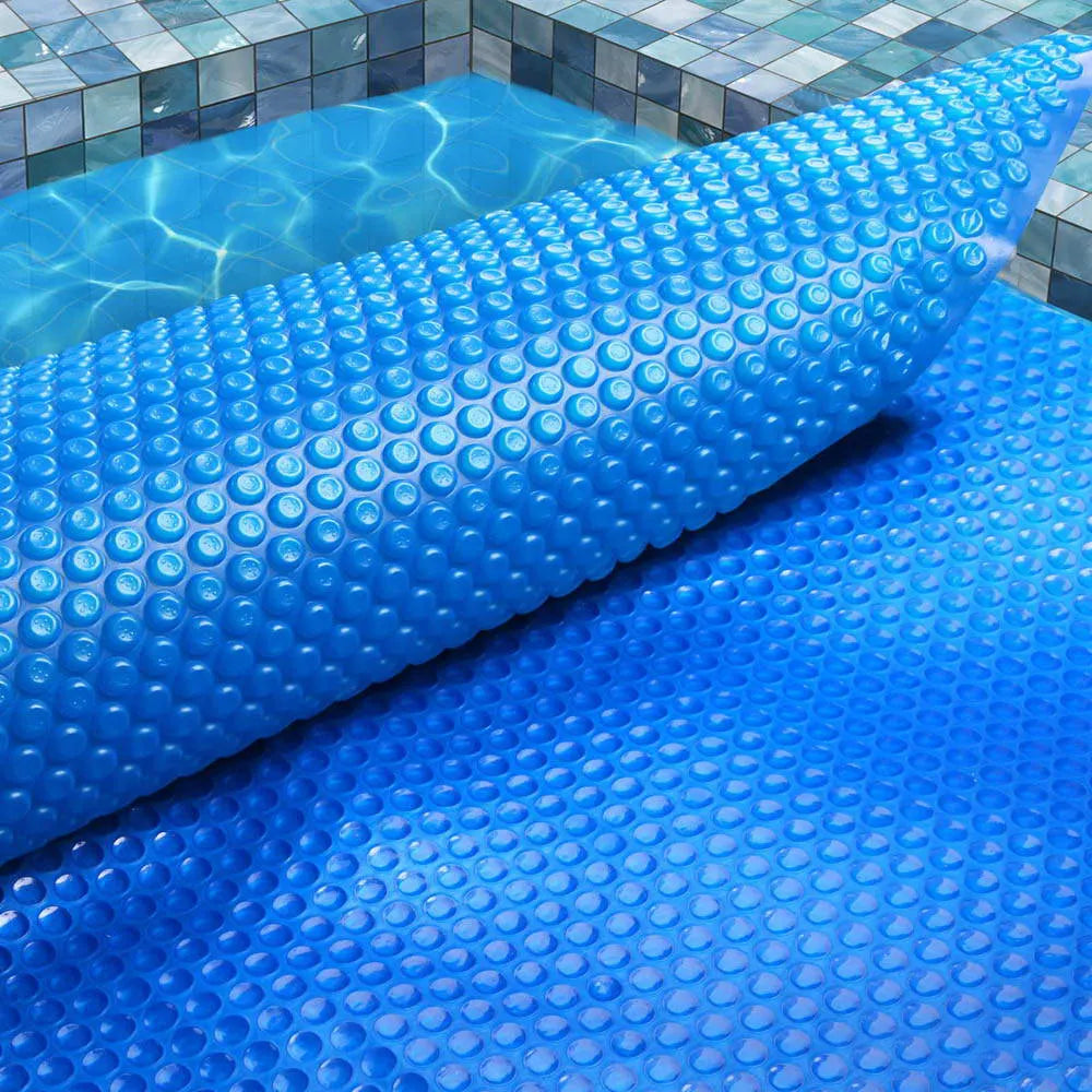 Aqua Buddy Pool Cover 9.5x5m 400 Micron Swimming Pool Solar Blanket Blue Silver - Image 7
