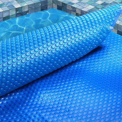 Aqua Buddy Pool Cover 9.5x5m 400 Micron Swimming Pool Solar Blanket Blue Silver - Image 7