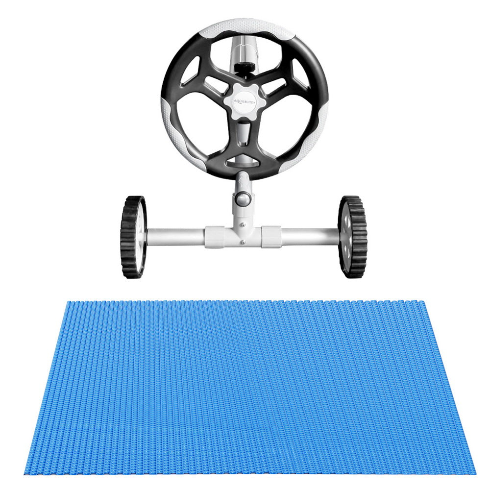 Aqua Buddy Pool Cover 600 Micron Heat Solar Blanket 9.5x5m w/ 5.55m Roller - Image 3