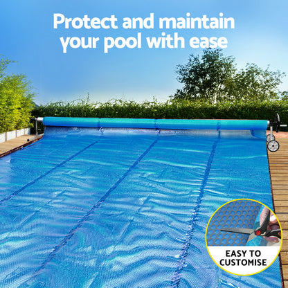 Aqua Buddy Pool Cover 600 Micron Heat Solar Blanket 9.5x5m w/ 5.55m Roller - Image 4