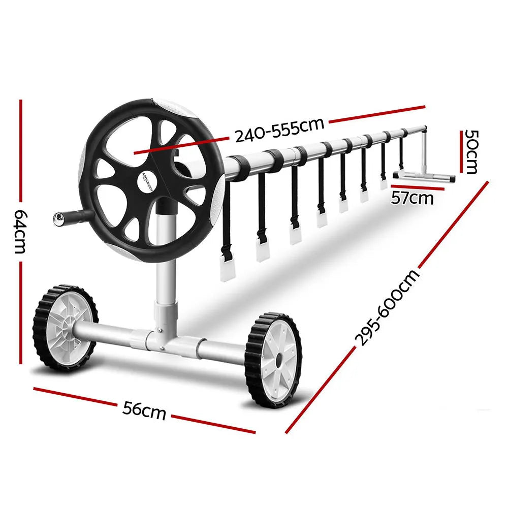 Aquabuddy Pool Cover Roller 5.5m Adjustable Swimming Pool Solar Blanket Reel - Image 2