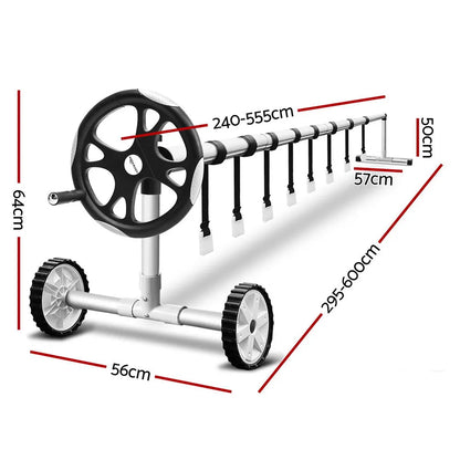 Aquabuddy Pool Cover Roller 5.5m Adjustable Swimming Pool Solar Blanket Reel - Image 2