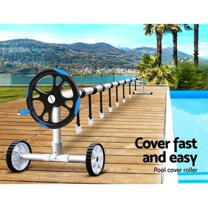 Aquabuddy Pool Cover Roller 5.5m Adjustable Swimming Pool Solar Blanket Reel Blue - Image 5