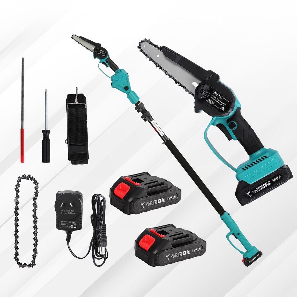 Giantz Telescopic Pole Chainsaw 6 Inch Cordless Tree Trimmer Kit 20V Battery - Image 7