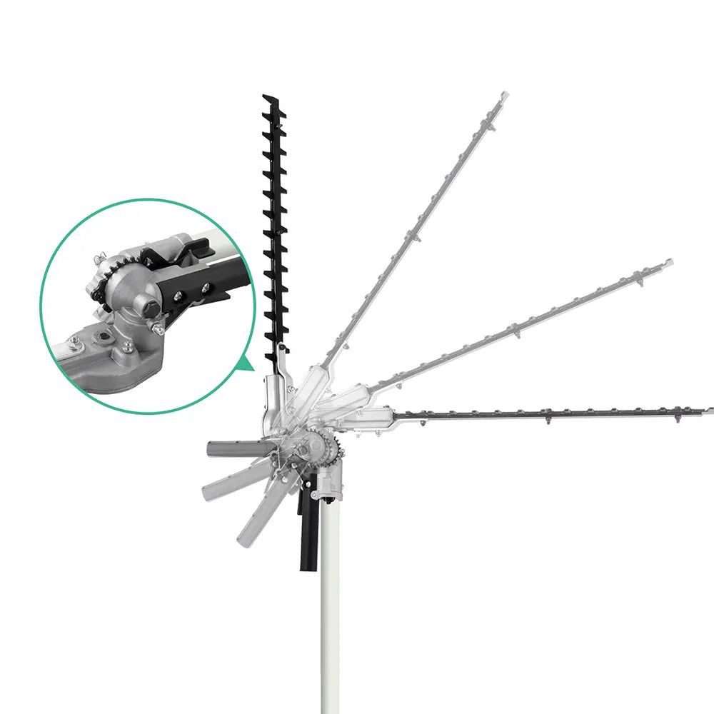 Giantz Pole Chainsaw 2 Stroke Petrol Tree Pruner Long Reach Saw 12 Inch Bar 9 In 1 - Image 9