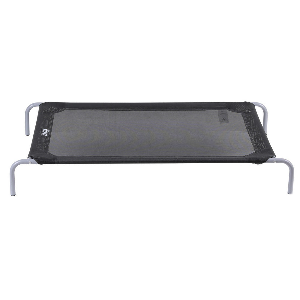 i.Pet Pet Dog Bed Elevated Trampoline Durable Raised Heavy Duty Large Dogs 90x137cm Black - Image 3