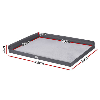 i.Pet Pet Bed Plush Soft Cushion Egg Crate Large Sofa Platform Removable Washable - Image 2