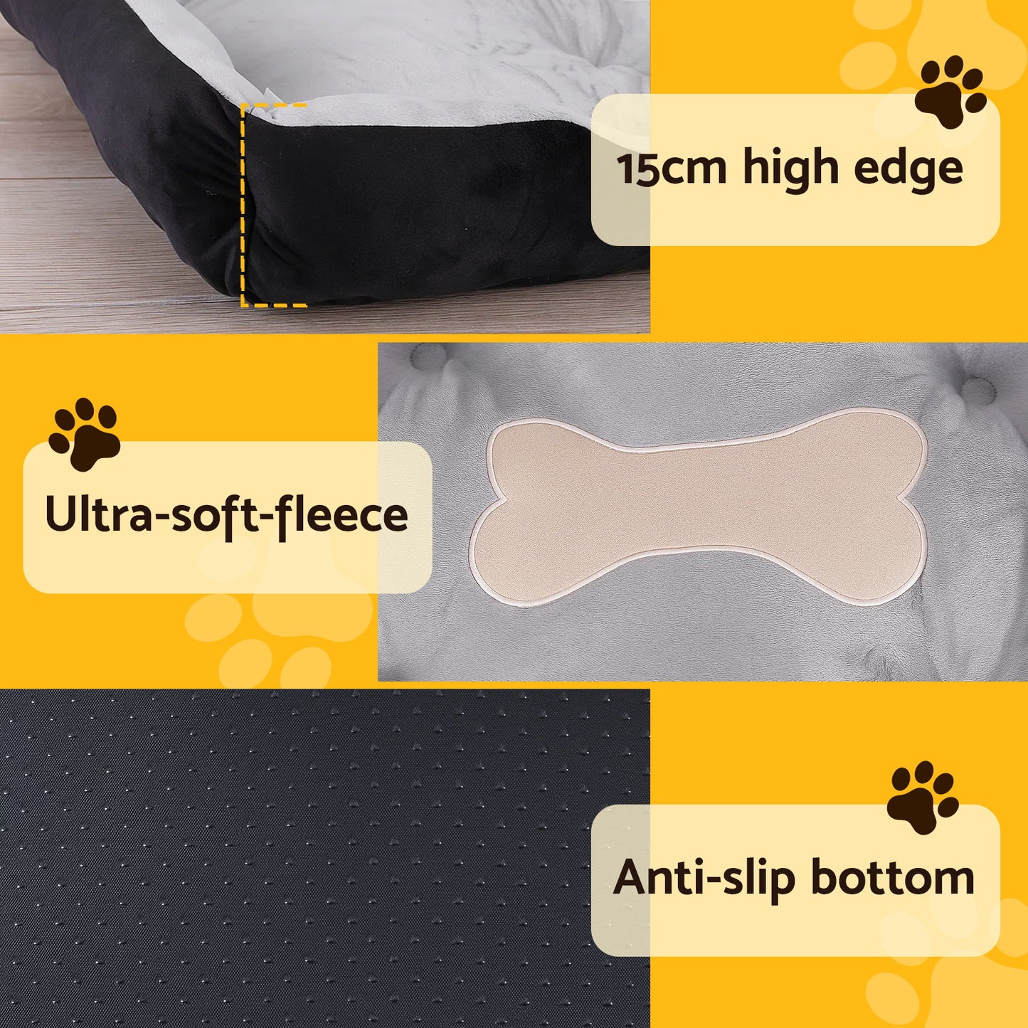 i.Pet Pet Bed Dog Bed Soft PP Cotton Mat Sleeping Comfy Cushion Washable Extra Large - Image 5