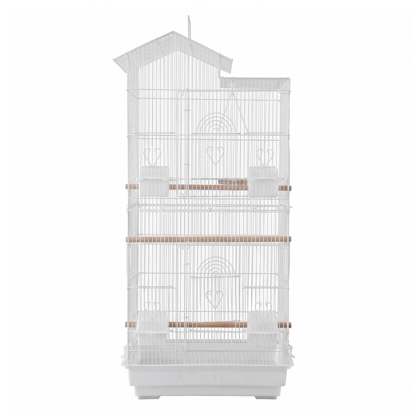 i.Pet 100cm Bird Cage Aviary Parrot Budgie White - Image 4