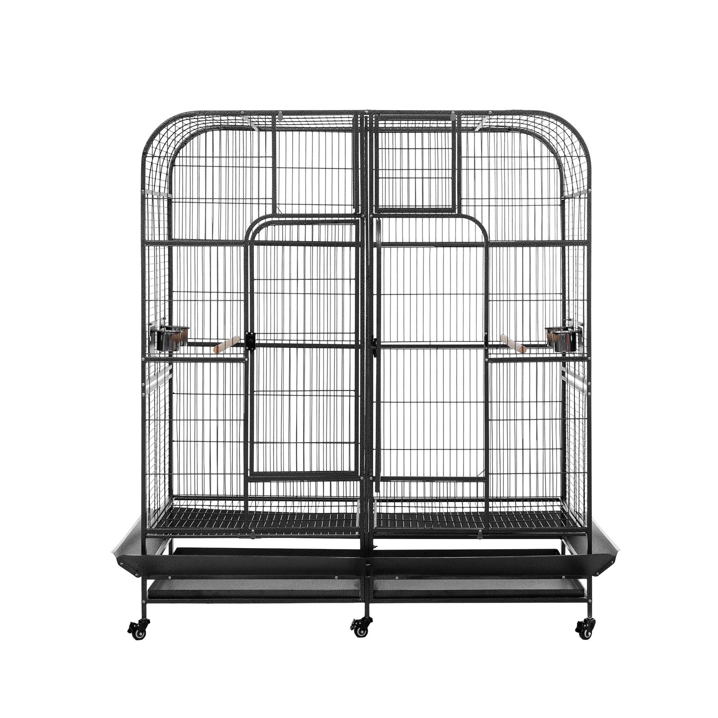 i.Pet Bird Cage Extra Large Aviary 185cm Pet Parrot Cage Castor Wheel Removable Divider - Image 3