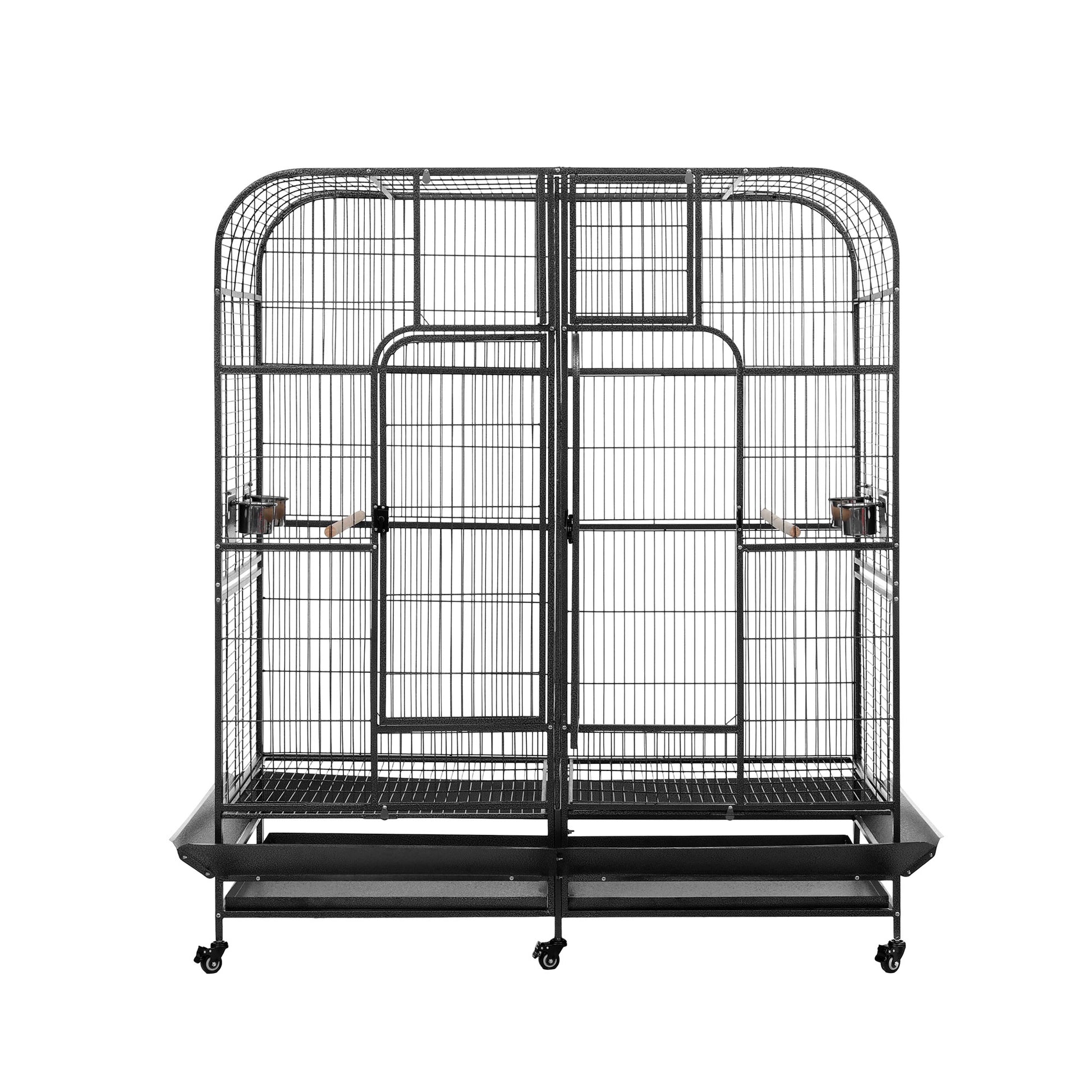 i.Pet Bird Cage Extra Large Aviary 185cm Pet Parrot Cage Castor Wheel Removable Divider - Image 3