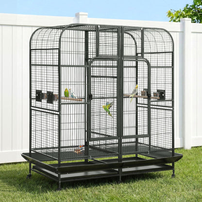 i.Pet Bird Cage Extra Large Aviary 185cm Pet Parrot Cage Castor Wheel Removable Divider - Image 7