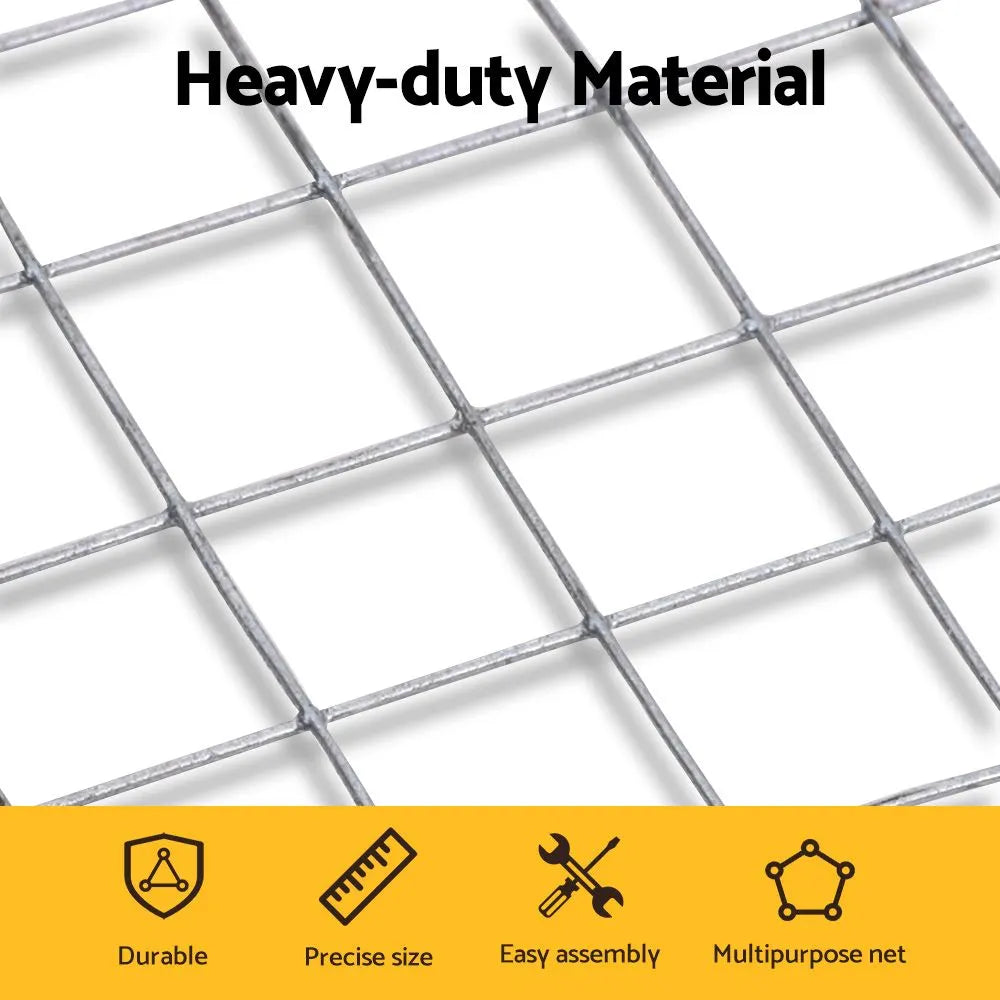 i.Pet Poultry Chicken Fence Pet Netting Wire Mesh Roll Duck Goose Coop 25Mx1.2M - Image 4