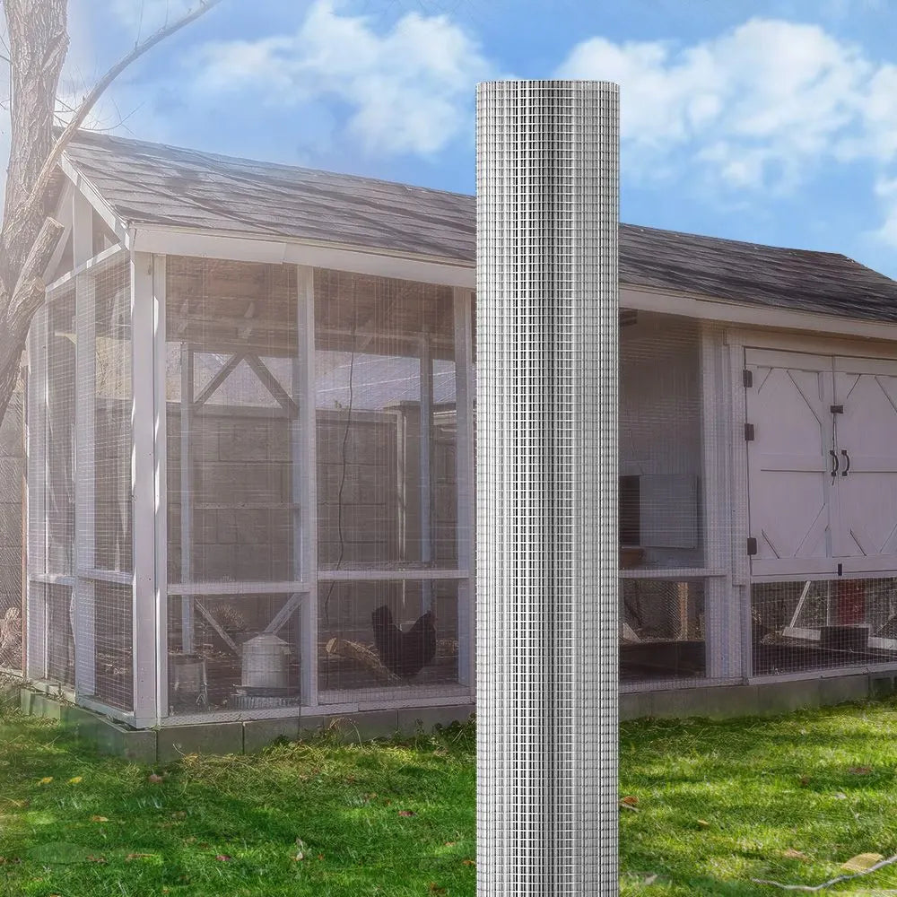 i.Pet Poultry Chicken Fence Pet Netting Wire Mesh Roll Duck Goose Coop 25Mx1.2M - Image 7