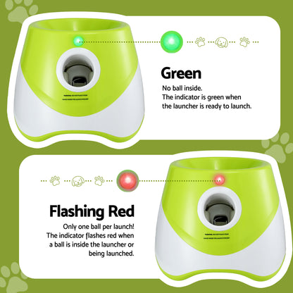 i.Pet Dog Ball Launcher Thrower with 6 Balls & 3/6/9m Launch Distances Green - Image 5