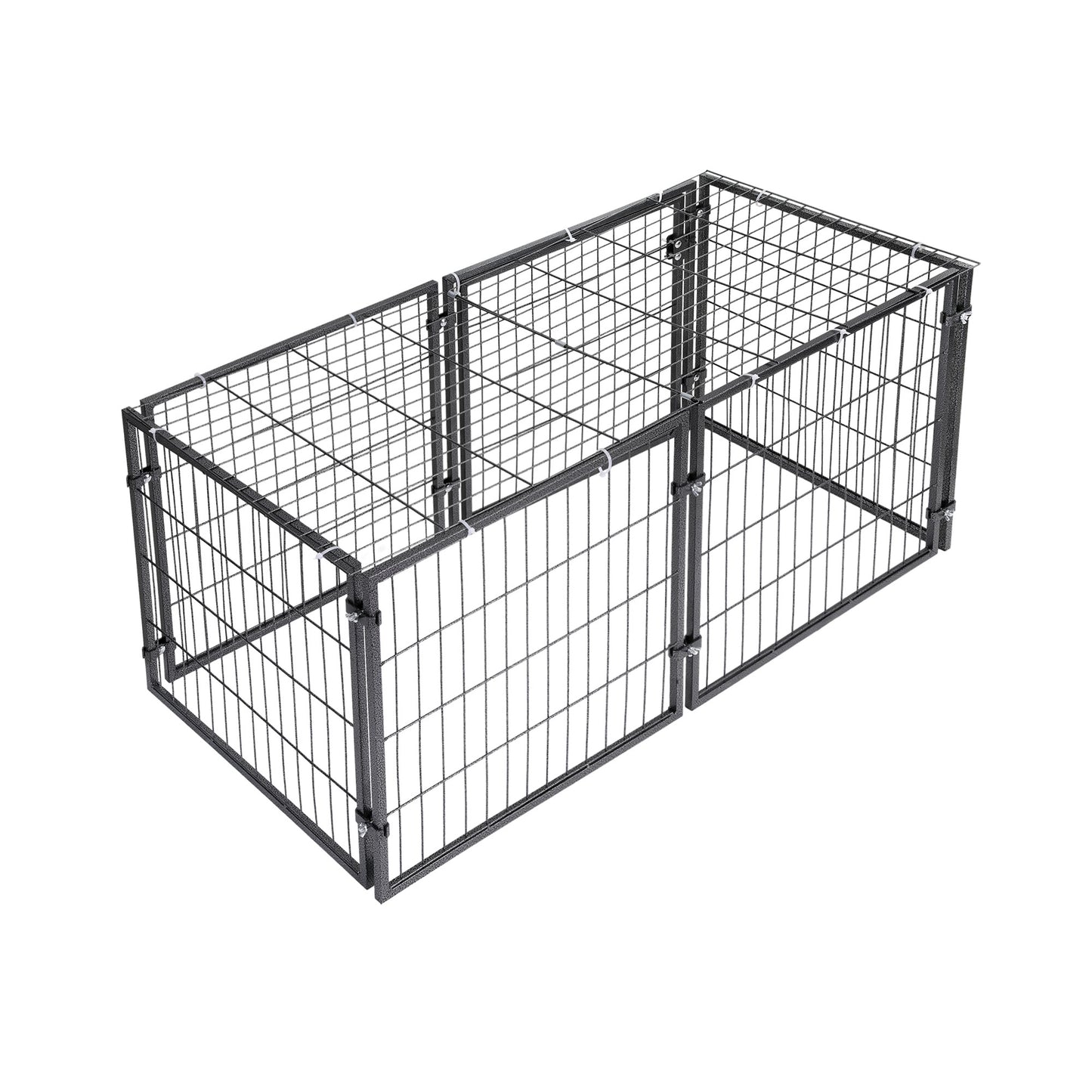 i.Pet Large Dog Crate Cage Playpen 129cm Puppy Pen Pet Enclosure Black - Image 3