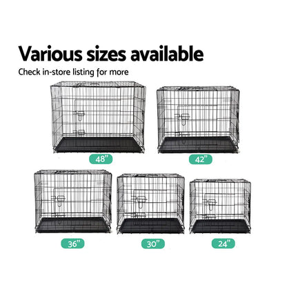 i.Pet 24" Dog Cage Crate Kennel 3 Doors - Image 6