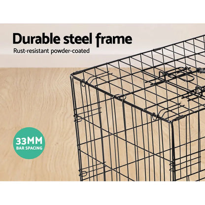 i.Pet 42" Dog Cage Crate Large Kennel 3 Doors - Image 3