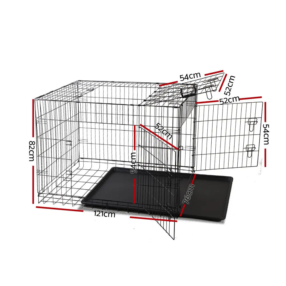 i.Pet 48" Dog Cage Crate Large Kennel 3 Doors - Image 2