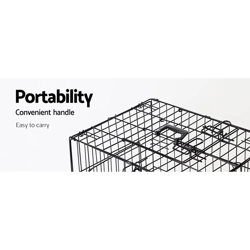 i.Pet 48" Dog Cage Crate Large Kennel 3 Doors - Image 4