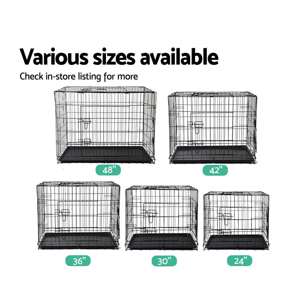 i.Pet 48" Dog Cage Crate Large Kennel 3 Doors - Image 6