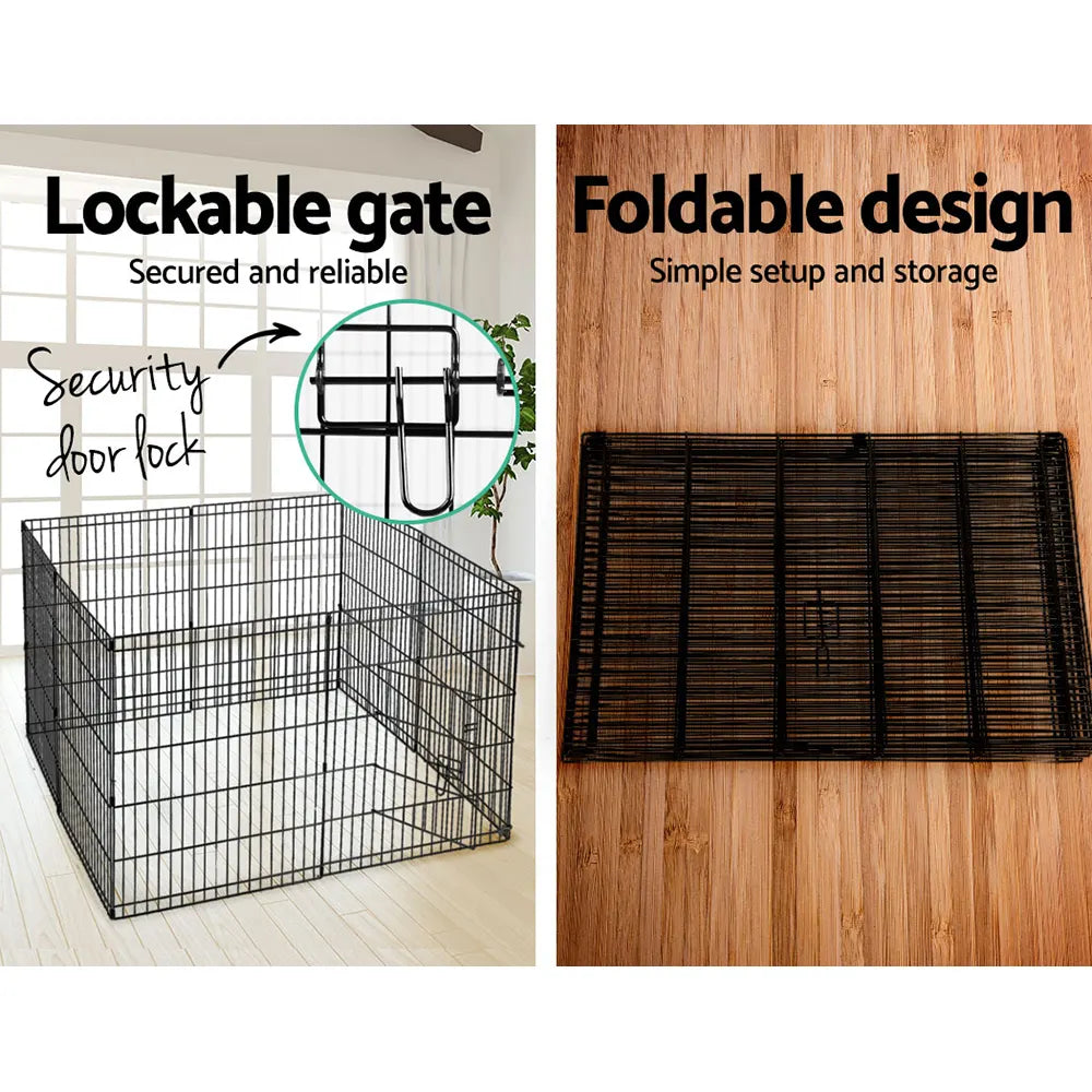 i.Pet 30" 8 Panel Dog Playpen Pet Fence Exercise Cage Enclosure Play Pen - Image 5