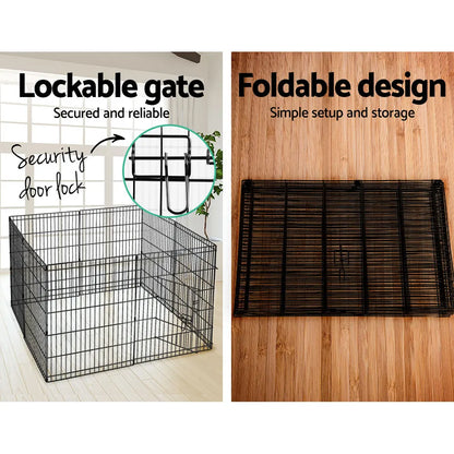 i.Pet 30" 8 Panel Dog Playpen Pet Fence Exercise Cage Enclosure Play Pen - Image 5