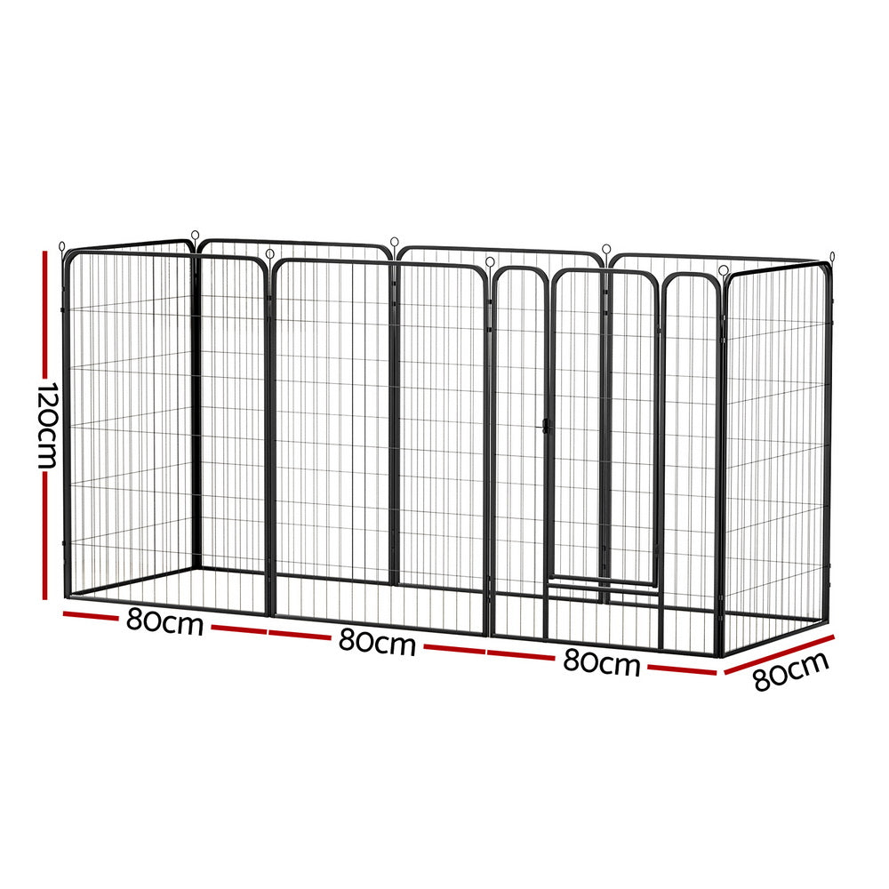 i.Pet Pet Dog Playpen 48" Enclosure 8 Panel Cage Kennel Puppy Fence Play Pen - Image 2