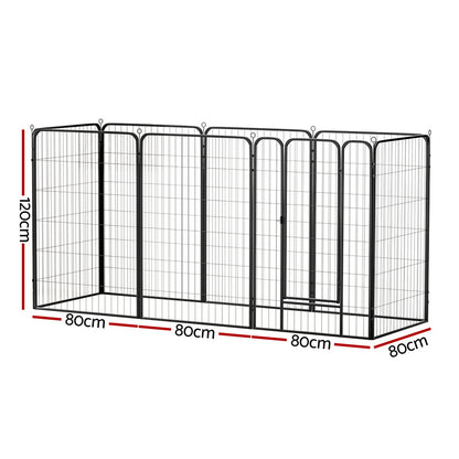 i.Pet Pet Dog Playpen 48" Enclosure 8 Panel Cage Kennel Puppy Fence Play Pen - Image 2