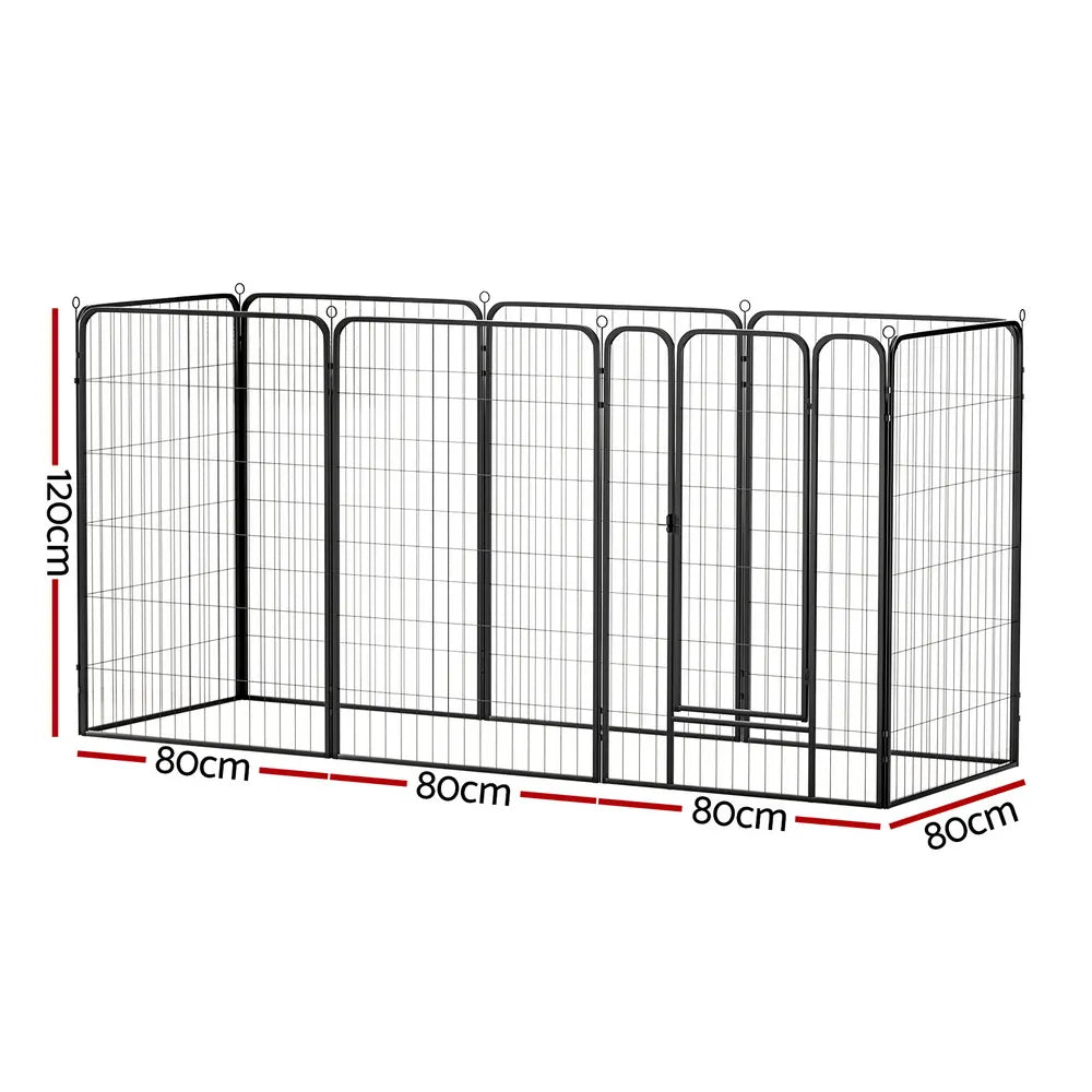 i.Pet Pet Dog Playpen 48" Enclosure 8 Panel Cage Kennel Puppy Fence Play Pen - Image 2