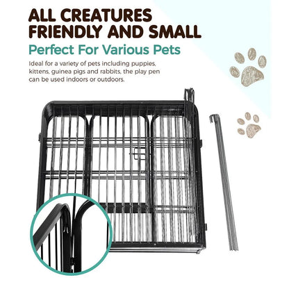 i.Pet 32" 8 Panel Dog Playpen Pet Exercise Cage Enclosure Fence Play Pen - Image 6