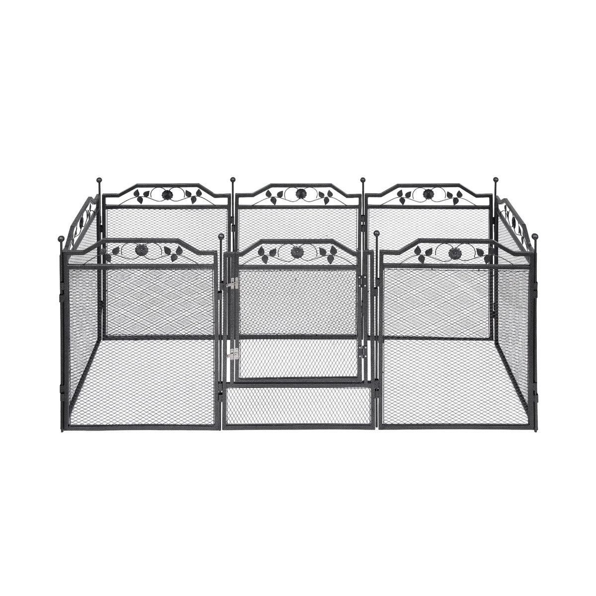 i.Pet Pet Dog Playpen Heavy-Duty Enclosure Multi-Configuration Indoor Outdoor Black