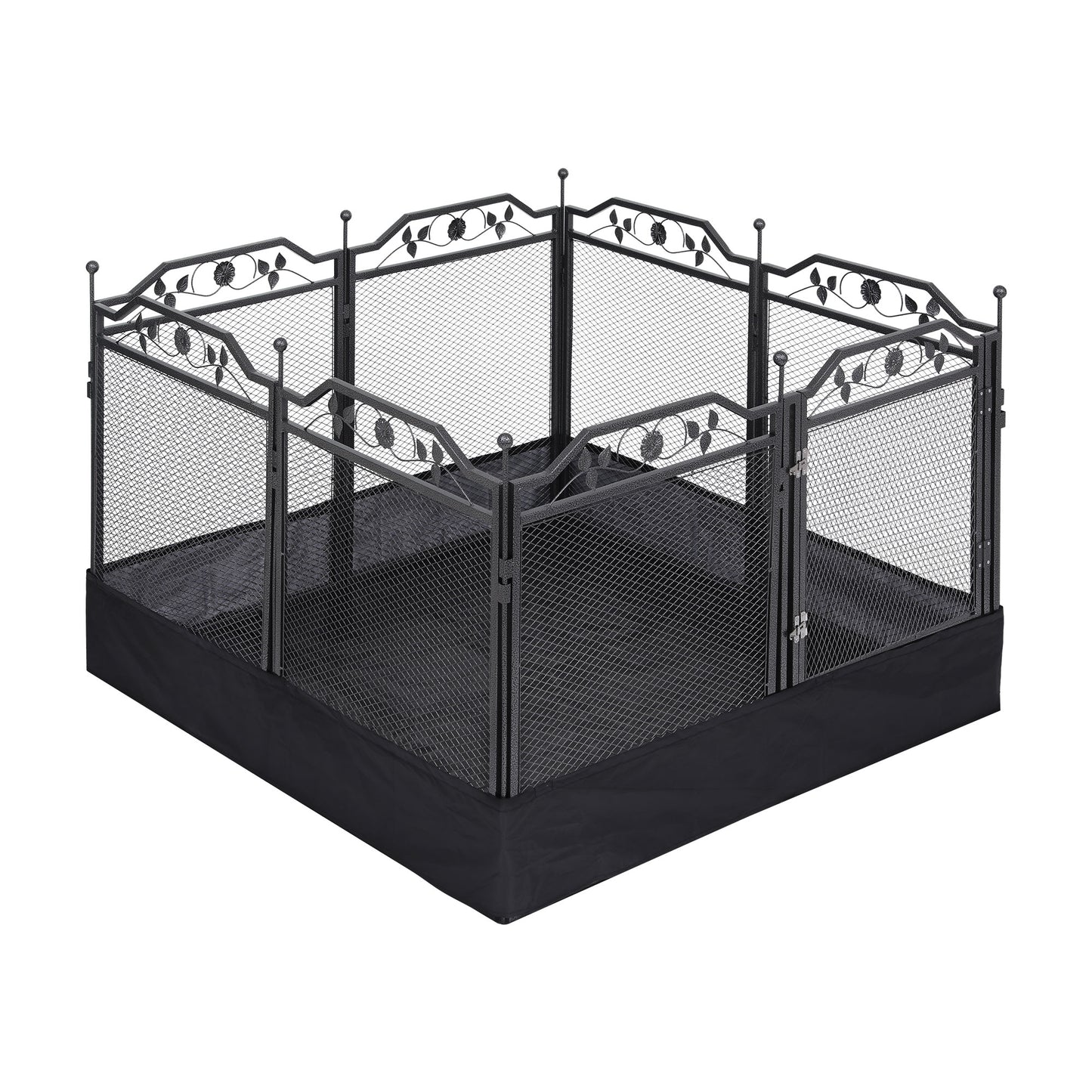 i.Pet Pet Dog Playpen Heavy-Duty Enclosure Multi-Configuration Indoor Outdoor Black - Image 3