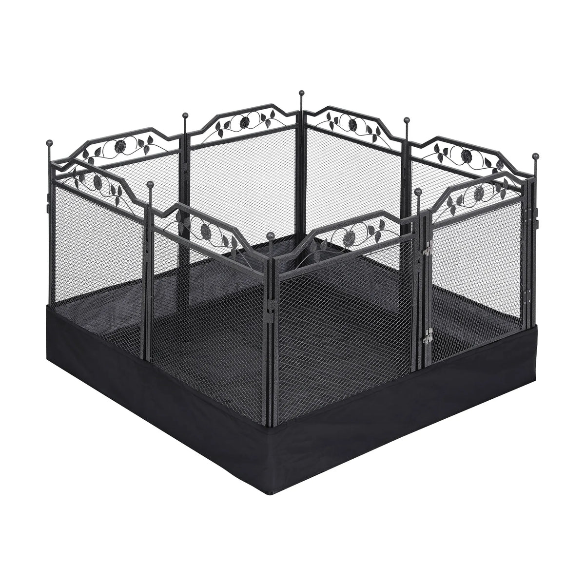 i.Pet Pet Dog Playpen Heavy-Duty Enclosure Multi-Configuration Indoor Outdoor Black - Image 3