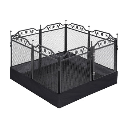 i.Pet Pet Dog Playpen Heavy-Duty Enclosure Multi-Configuration Indoor Outdoor Black - Image 3