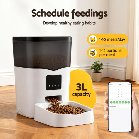 i.Pet Automatic Pet Feeder Dog Cat Feeder Wifi 3L Auto Smart Food Dispenser - Image 6