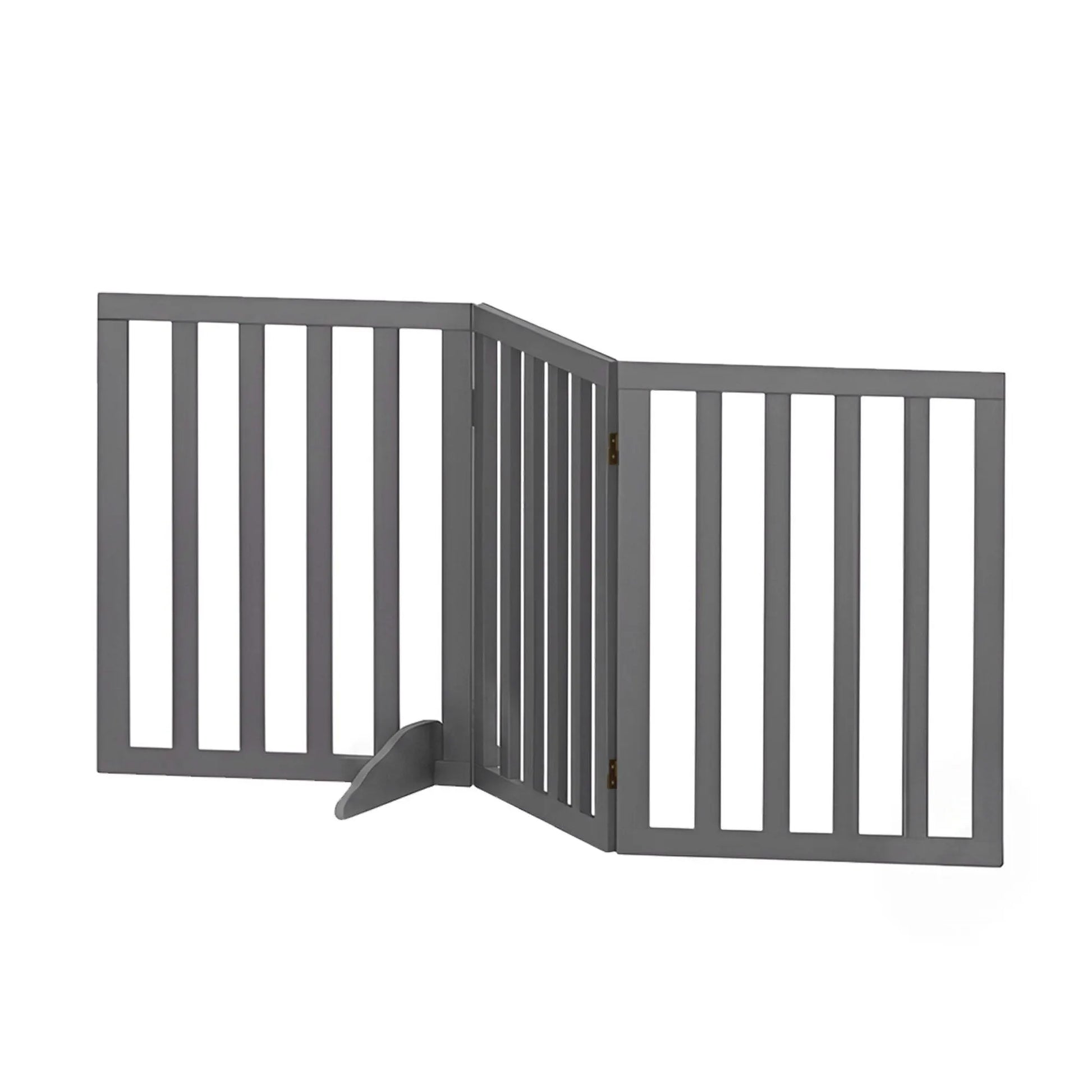 i.Pet Dog Gate Playpen Enclosure 3 Panels Pet Door Fence Wooden Play Pen Stair