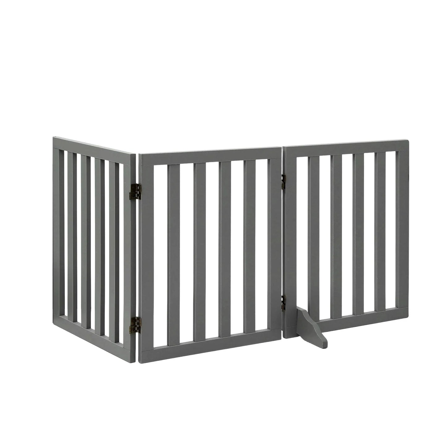 i.Pet Dog Gate Playpen Enclosure 3 Panels Pet Door Fence Wooden Play Pen Stair - Image 3