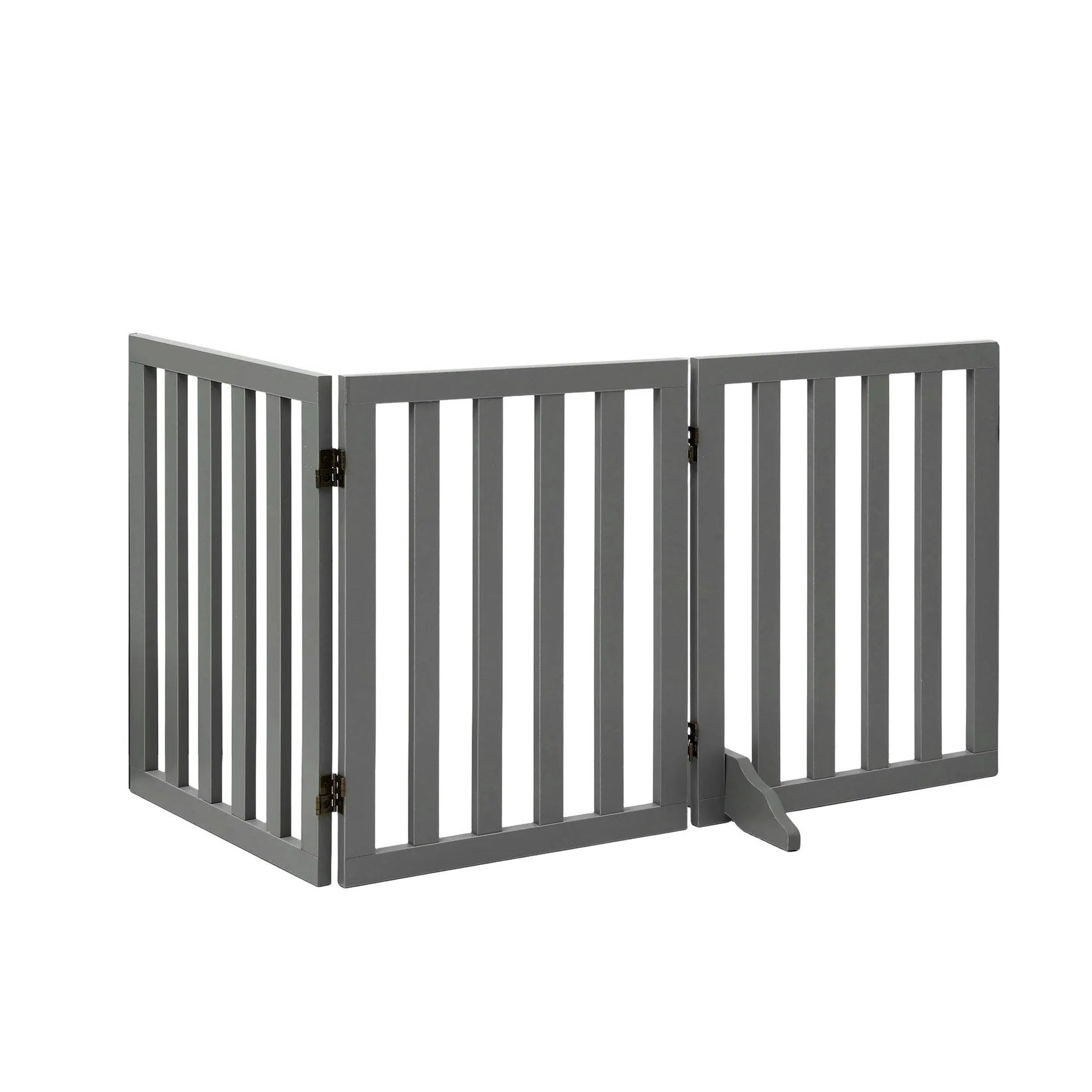 i.Pet Dog Gate Playpen Enclosure 3 Panels Pet Door Fence Wooden Play Pen Stair - Image 3