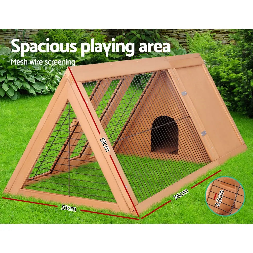 i.Pet Rabbit Hutch Chicken Coop 119cm x 51cm x 44cm Chicken Coop Large Run Wooden Cage Outdoor - Image 6