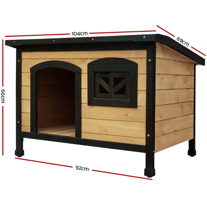 i.Pet Dog Kennel Extra Large Wooden Outdoor Indoor Puppy Pet House Cabin Crate Weatherproof - Image 2