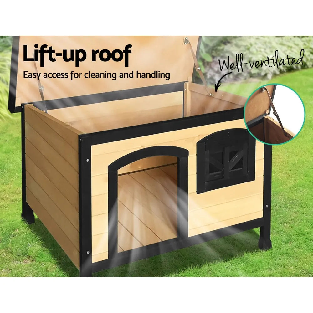 i.Pet Dog Kennel Extra Large Wooden Outdoor Indoor Puppy Pet House Cabin Crate Weatherproof - Image 5