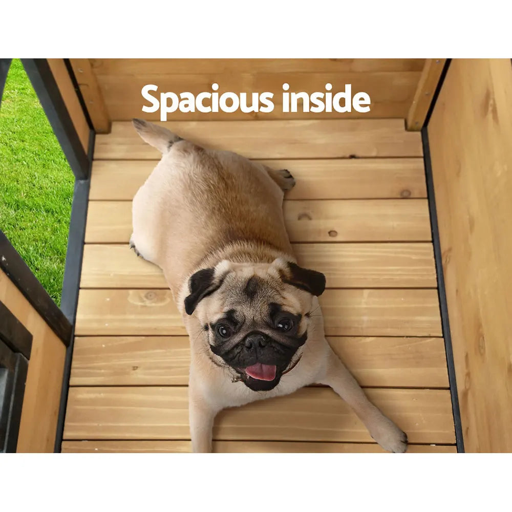 i.Pet Dog Kennel Extra Large Wooden Outdoor Indoor Puppy Pet House Cabin Crate Weatherproof - Image 6